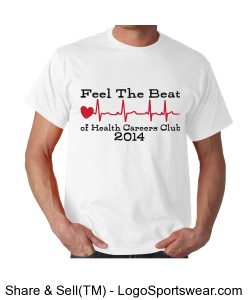 Health Careers Club 2014 Gildan Adult T-shirt Design Zoom